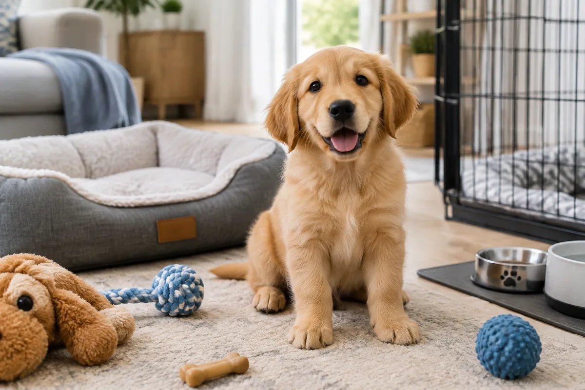 Comment préparer l’arrivée d’un chiot golden retriever à la maison