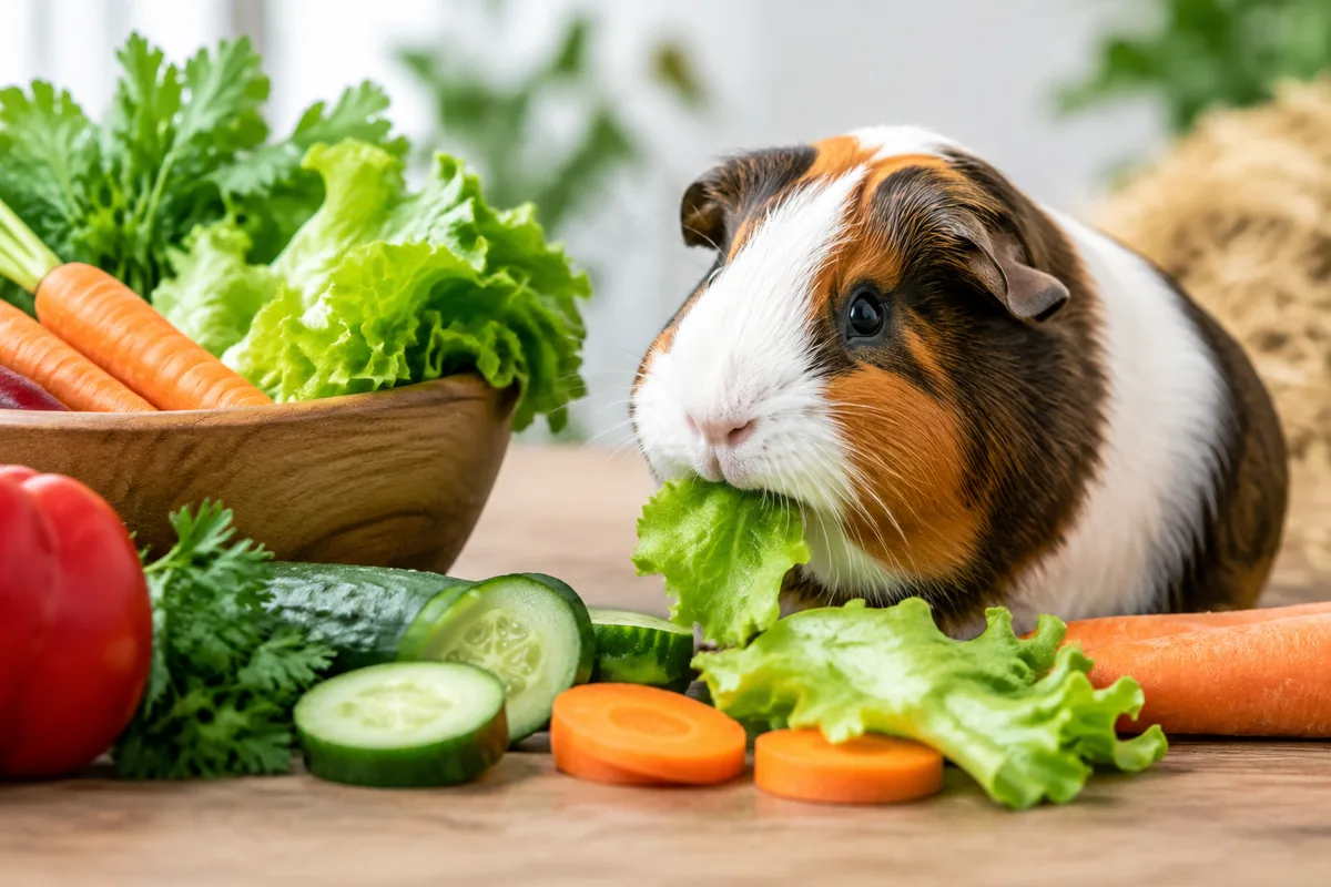 Quels légumes donner à un cochon d’Inde chaque jour