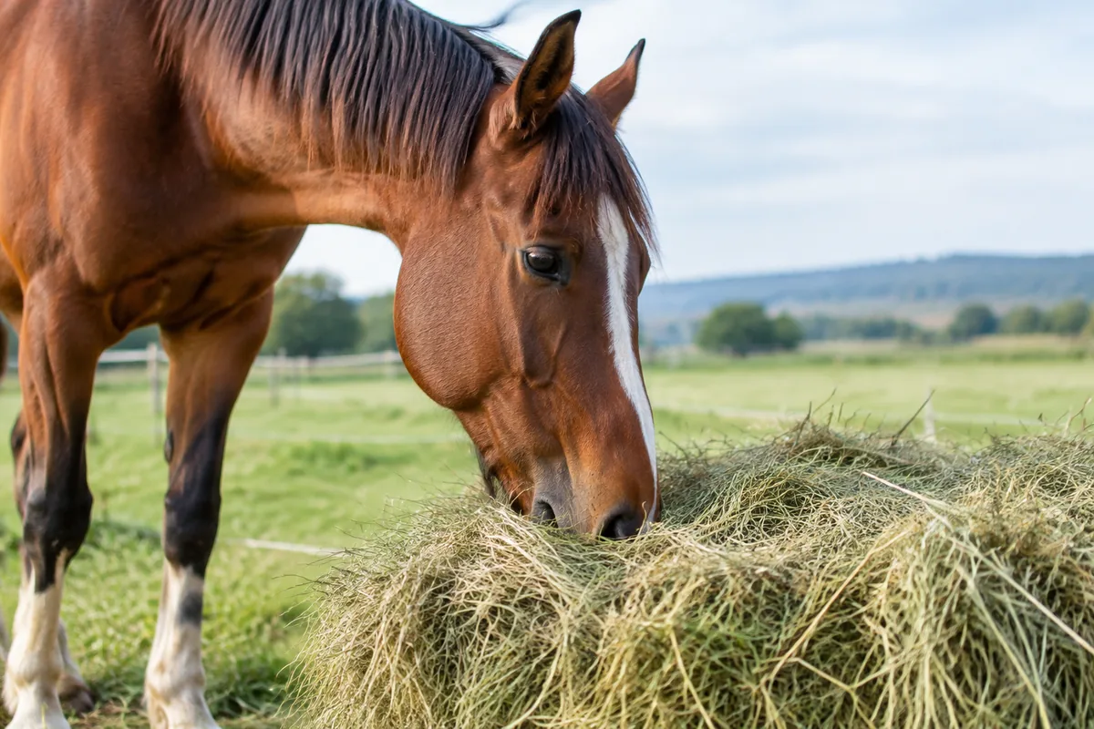 Combien de fois un cheval doit-il manger du foin
